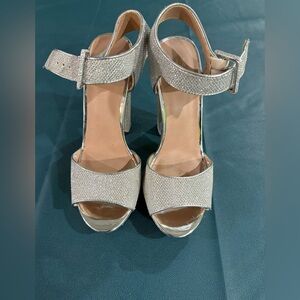 Elegant Silver Women's Heels